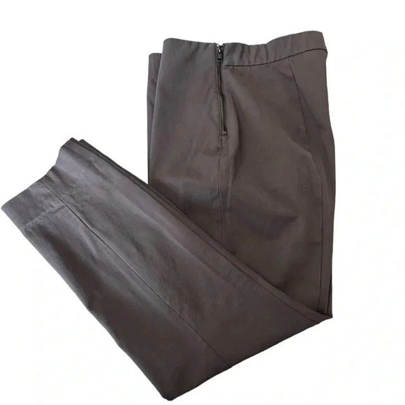 Everlane 16 blue gray fitted ankle pants with side zipper - Picture 5 of 8